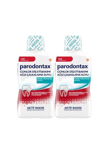 Parodontax Ağız Bakım Suyu Nane Ferahlığı 2 x 500 ML