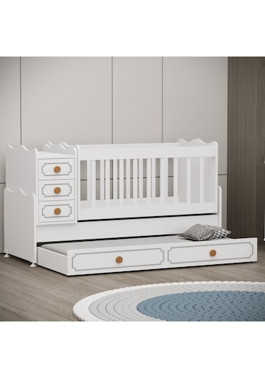 Garaj Home Yaren Yavrulu Beşik Beyaz