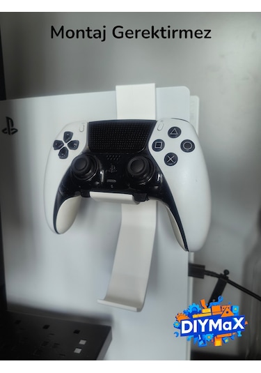 Ps5 Kol Askı Aparatı 2 Li Controller Tutucu Clip, Playstation 5 Yan Montaj Standı - Beyaz