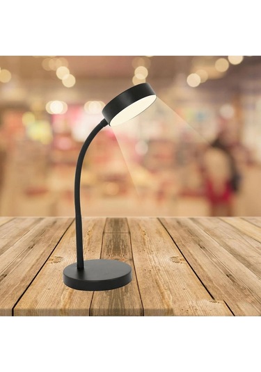 Şarjlı Masa Lambası 3 Farklı Renk Moduna Dokunmatik Geçiş Cata Berlin Siyah Dimmerli Işığı Ayarlanabilir