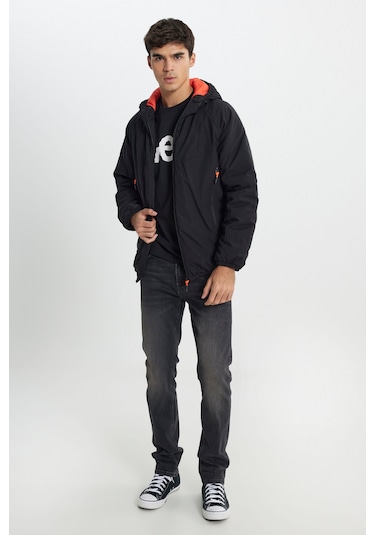 Lee Regular Fit Normal Kesim Fermuarlı Siyah Ceket L242038001 Siyah
