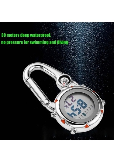 Pazly Dağ Tırmanışı Saati Çok Fonksiyonlu Paslanmaz Çelik Kancalı Kırmızı Saat Çok Renkli