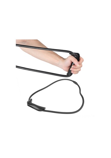 Aubyhe Lateks Gönüllü Okçuluk Egzersiz Aleti, El Kuvveti Geliştirici, Ergonomik Tutamaklı, Taşınabilir Outdoor Fitness Aracı, Siyah Siyah