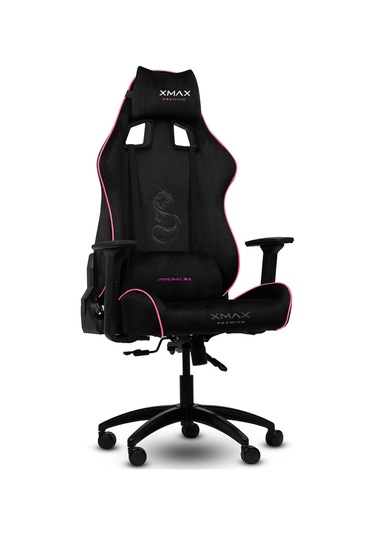 Rio Pus Balerion Terletmez Kadife Kumaş Siyah Gaming Oyuncu Koltuğu -16 Siyah