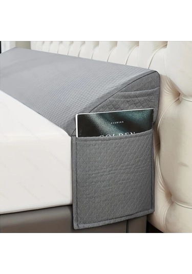 Fastbuy Dashanshop Swtmerry Queen Gri Yatak Takviye Yastığı 5e Kadar Dolgu Yüksek Yoğunluk Gri Depoluklu Yastık Gri