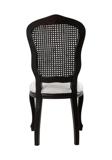 Louvre Country Hazeranlı Sandalye Siyah