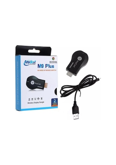 M9 Plus Anycast Hdmı Kablosuz Görüntü Aktarıcı Uyumlu iOS -Android.Dongle