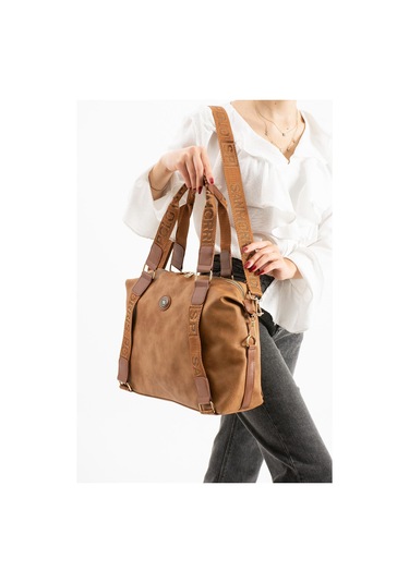 Düz Cilt Deri Battal Boy Kol Ve Omuz Çantası Valiz-kabin-elbagajı -106