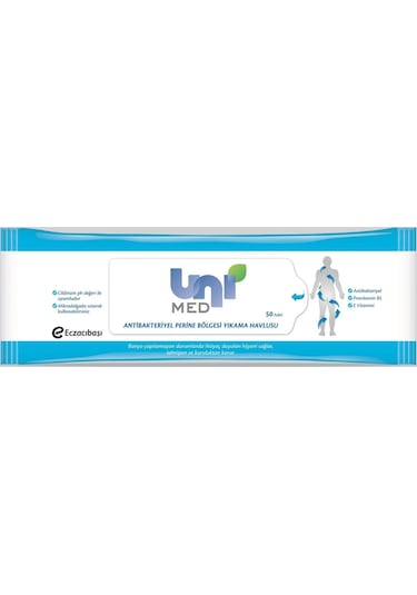 Unimed Perine Bölgesi Yıkama Havlusu 50 x 10 Paket