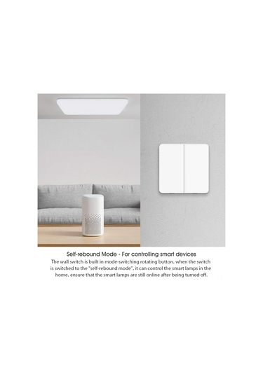 Ximistore9 Xiaomi Mijia Beyaz Üçlü Anahtarlı Duvar Şalteri, Geleneksel Ve Akıllı Aydınlatma Kontrolü İçin İdeal