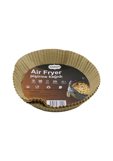 25pcs Büyük Taban 19.5cm-ağız:25cm Tabak Model Yuvarlak Air Fryer