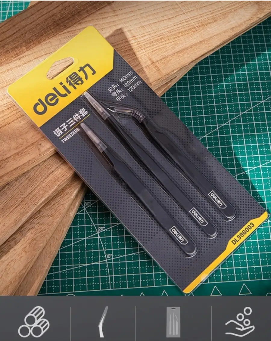 Delitools 12-14 Cm Takviyeli Çinko Kaplama Çelik 1,7mm Elektronik Lehimleme Seti 73179740