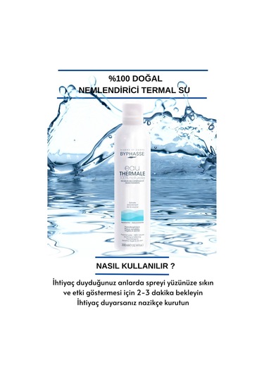 Byphasse Doğal Nemlendirici Termal Su 300 ML