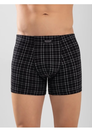 Baykar Erkek Ekose Boxer Külot 267579922 Siyah