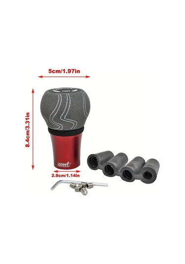 Dashanshop Jxr Blue Gray Jdm Vites Topuzu Ergonomik Kavrama Ve Dayanıklı