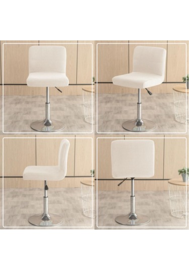 Yaozixa 4'lü Su Geçirmez Askılı Spreyli Bar Tabure Örtüsü - Genişletilebilir Koltuk Kılıfı Restoran, Mutfak İçin Bej