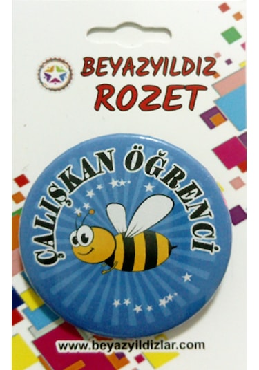 Çalişkan Öğrenci Rozetleri 20 Adet Çok Renkli