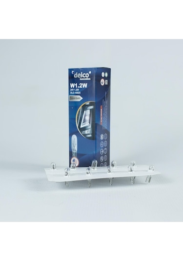 Delco U.s.a W1.2w Mini Dipsiz T5 Gösterge Ampulü 24 Volt 10 Adet