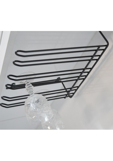 Siyah 3 Bölmeli Bar Kadehlik Bardaklık