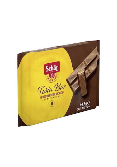 Schar Twin Bar Glutensiz Çiftli Çikolata Bar 14 x 64.5 G