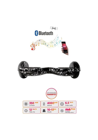 Citymate Hoverboard 6.5 inch Elektrikli Kaykay Scooter Bluetooth Hoparlörlü D02