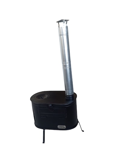 Fırınlı Kuzineli Kamp Sobası