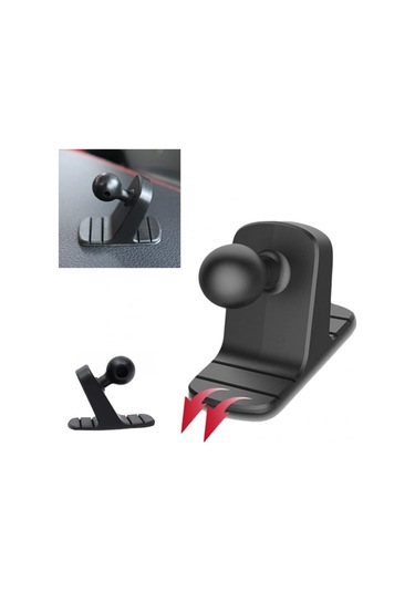 Gösterge Paneli İçin 2'li Paket 17 Mm Küresel Başlıklı Telefon Tutucu - Araç Havalandırma Menfezi İçin Sabit Kaymaz Taban - Araba Aksesuarları