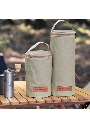 Teltree Küçük Boy Kamp Gaz Tankı Koruyucu Çantası - 600d Oxford Kumaş, Çarpma Engeli, İç Cep, Taşınabilir Outdoor Depolama Çantası Haki