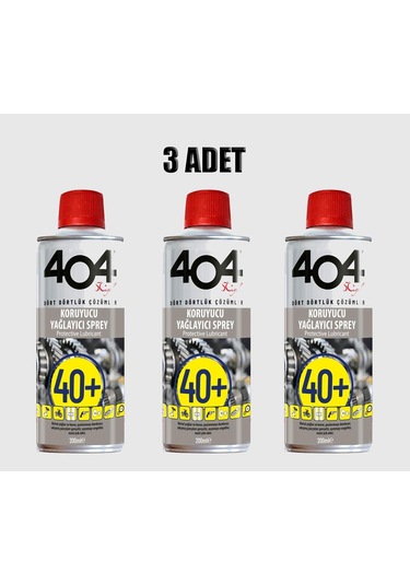 404 Koruyucu Yağlayıcı Sprey 200 ML - 3 Adet