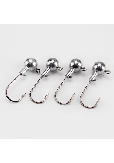 Jeehugo 1g Ağırlıkta Kurşun Uçlu Jig Hook - Yumuşak Yem İçin Olta Aksesuarı 50 Adet