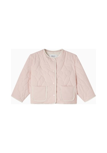 Bonpoint Lorelei Pembe Kiraz Desenli Kapitone Kız Çocuk Ceket Açık Pembe