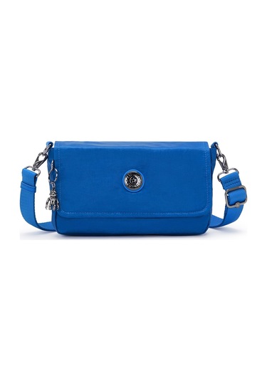 Kipling Kıplıng Aras Küçük Boy Omuz Çantası Mavi Satın Blue Mavi