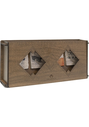 Anadoliamağazacılık Patara Serisi 4'Lü Traverten Dekoratif Askılık Diğer