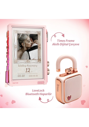 Divoom Lovelock Ses Kayıt Özellikli Bluetooth Hoparlör Ve Times Frame Akıllı Dijital Çerçeve