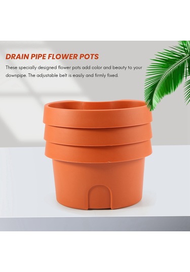 Adet/grup Benzersiz Oluk İniş Borusu Bahçe Saksısı Drenaj Borusu Çiçek Saksıları Küvetler Drenaj Borusu Bahçe Saksıları