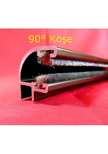 8 Mm Alüminyum Cam Balkon Fitil Bronz Renk H, H, 90°, U