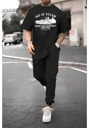 Unisex Age Of Steam 2'li Eşofman Takımı Siyah