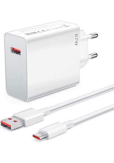 67 Watt Hızlı Şarj Aleti Adaptör Ve Kablo Set Type-c Kablo Sony Uyumlu