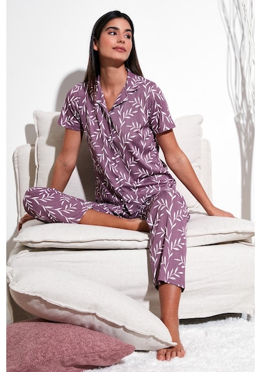 Lela Regular Fit Gömlek Yaka Kısa Kollu Bayan Pijama Takımı 65780124 Gül Kurusu Lela Regular Fit Gömlek Yaka Kısa Kollu Bayan Pijama Takımı 65780124 Gül Kurusu