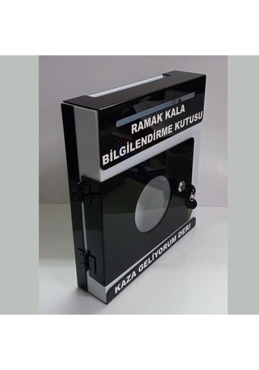 Siyah Pleksi A-4 Ramak Kala Kutusu