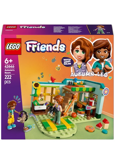 LEGO® Friends Autumn’un Odası 42646 - 6 Yaş ve Üzeri Çocuklar için Mini Bebek İçeren Yaratıcı Oyuncak Yapım Seti (222 Parça)