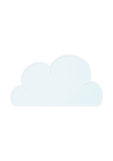 Sones Çocuk Bulutu Silikon Yer Matı Su Geçirmez Çevre Koruma Öğrenci Masa Matı, Renk: Beyaz