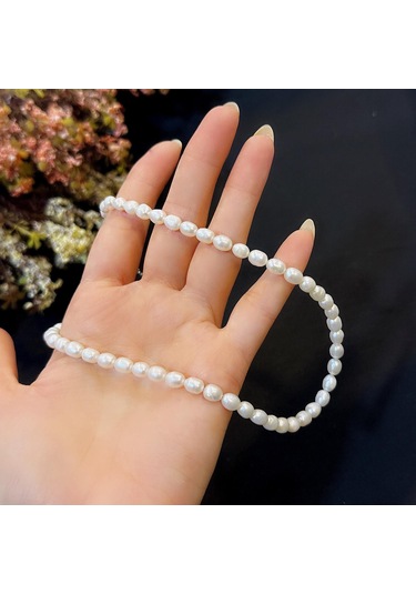 Stela Gümüş İnci Kolye