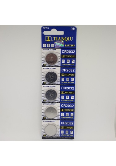 Tianqiu CR2032 3V Lityum Pil 5'li