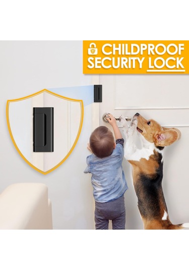 Ev Güvenliği Kapısı Kilit Kapısı Takviye Kilit Kapısı Kilitler Çocuk Güvenliği 2, Siyah