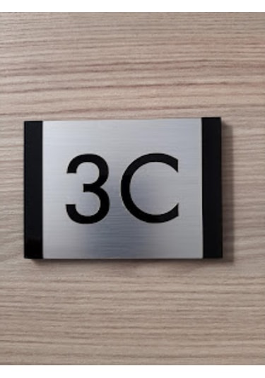 Modern Tasarım Kapı Ve Birim Numarası - Apartman, Ofis, Iç Mekan