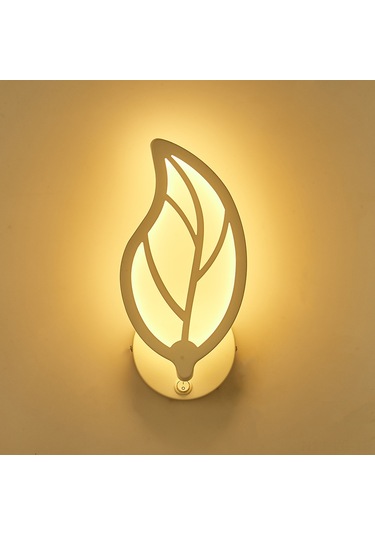 Leezsing 3000k Isınak Beyaz Led Duvar Lambası - 10w Enerji Verimli, 85-265v Geniş Voltaj, On/off Anahtarlı, Akrilik-demir, Model 3061 Ilık Beyaz