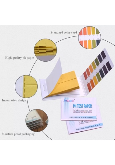 Ph Metre Meter Test Ölçme Kağıdı 80 Li - 80 Adet Turnusol Kağıdı