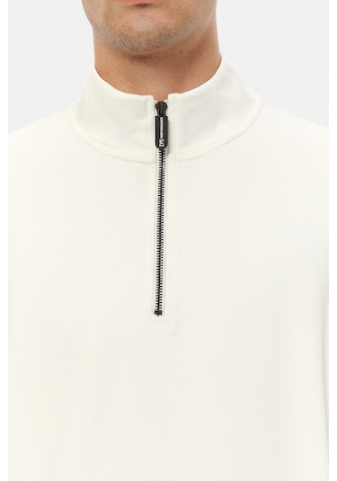 D'S Damat Ds Damat Regular Fit Ekru Düz Sweatshirt 5hce26172202m E01