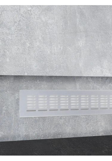 Aksmebel Havalandırma Izgarası 480x60 Mm Metal 2 Adet Düz Gümüş 271394170